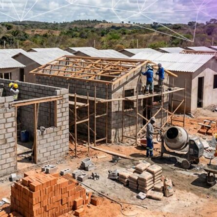 construção de casas populares